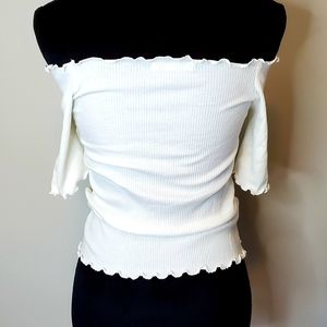 Cute Juniors Off The Shoulder Top